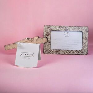 New Coach Snake Luggage tag​